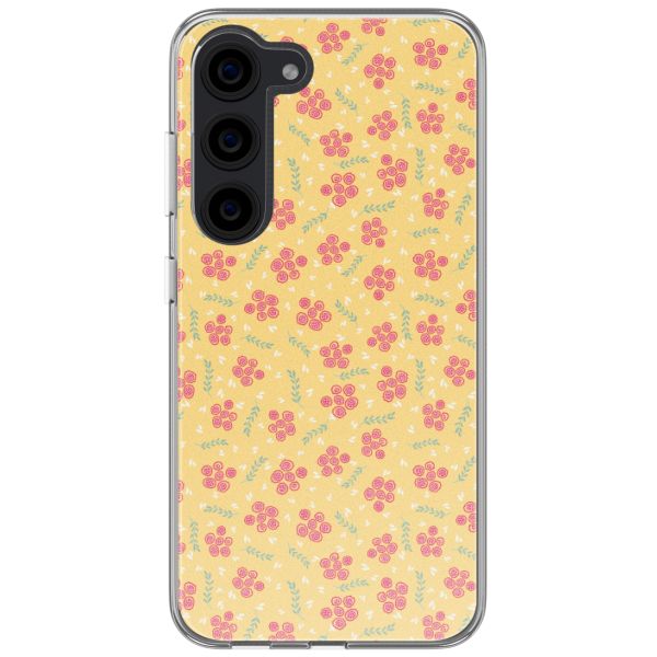 imoshion  Design Hülle für das Samsung Galaxy S23 - Sunny Yellow Petite Flowers