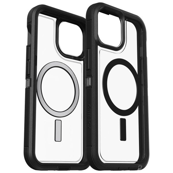 OtterBox Defender Rugged Case mit MagSafe für das iPhone 15 - Transparent / Schwarz