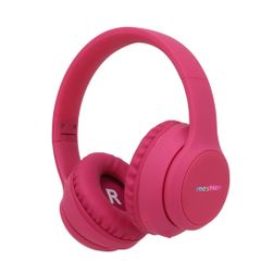 imoshion Kabellose Kinderkopfhörer LED Light - Dezibelbegrenzer - Mit AUX-Kabel - Hot Pink
