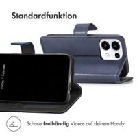 imoshion Luxuriöse Klapphülle Oppo Reno 16 F - Dunkelblau