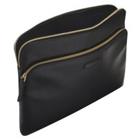dbramante1928 ﻿Paris+ Sleeve - Laptop Hülle 14 Zoll - Laptop Sleeve - Echtes Leder - Apple MacBook Pro 14 Zoll - Night Black