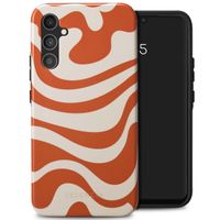 Selencia Vivid Tough Back Cover für das Samsung Galaxy A34 (5G) - Dream Swirl Orange