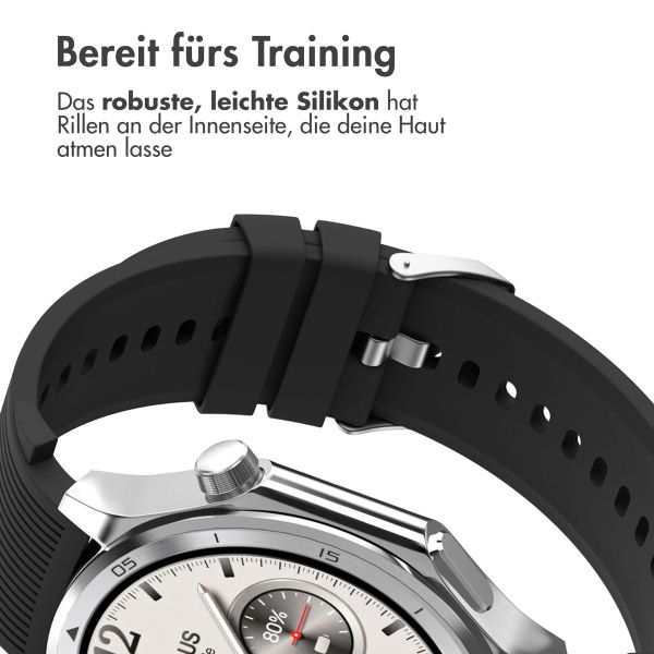 imoshion Silikonband für das OnePlus Watch 3 / 2 / 2R / Oppo Watch X2 / X - Schwarz