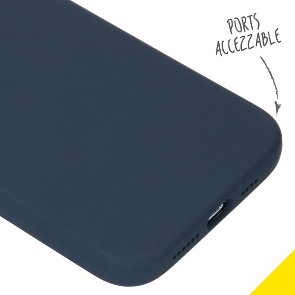 Accezz Liquid Silikoncase für das iPhone 12 Pro Max - Dunkelblau