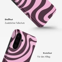 Selencia Vivid Back Cover Samsung Galaxy A36 / A56 - Wavy Swirl Pink Plum