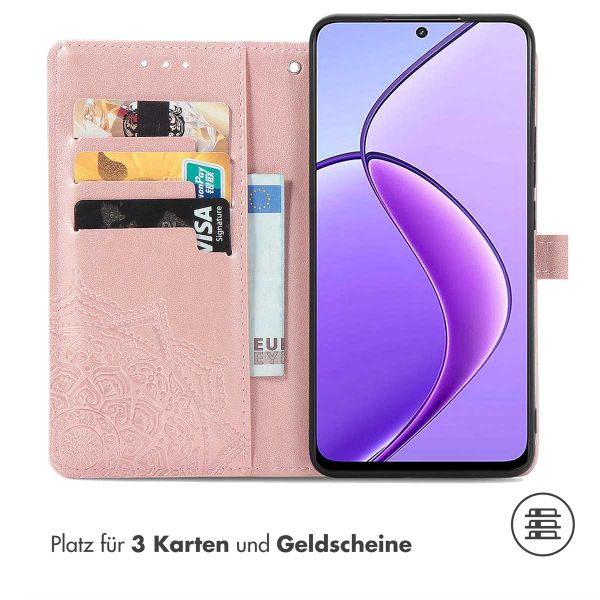 imoshion Mandala Klapphülle für das Oppo Reno 12F 5G - Rose Gold