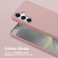 Selencia SilikonHülle mit abnehmbarem Band Samsung Galaxy S25 Plus - Sand Pink