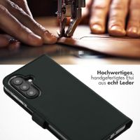 Selencia Echtleder Klapphülle Samsung Galaxy A27 (5G) - Grün