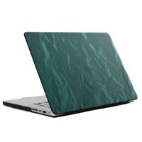Selencia Cover mit Samtoberfläche das Apple MacBook Air 15 Zoll (2023 / 2024 M3 chip / 2025 M4 chip) - Dunkelgrün