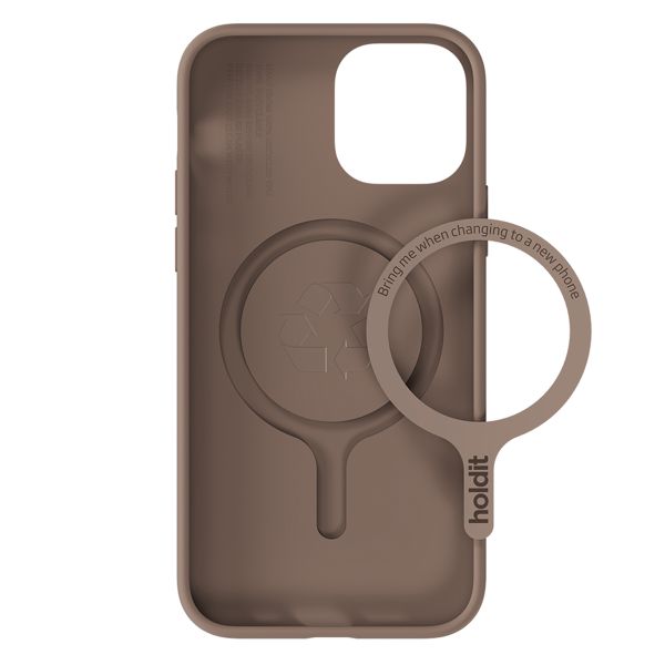 Holdit Soft MagSafe Case Apple iPhone 12 (Pro) - Mocha Brown