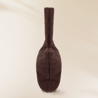 Selencia Zaya Tote Bag - Teddy Laptoptasche 16 Zoll - Choco Brown