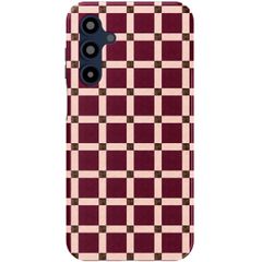 Selencia Vivid Back Cover Samsung Galaxy A16 - Check This Burgundy