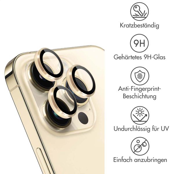 imoshion ﻿2er-Pack Objektivschutz für Kamera für das iPhone 14 Pro / 14 Pro Max - Gold