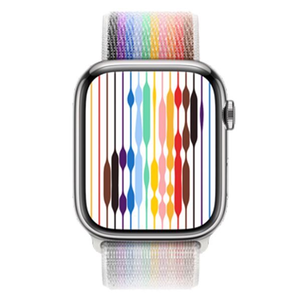 Apple Sport Loop Armband für das Apple Watch Series 1 bis 10 / SE / Ultra (2) (44/45/46/49 mm) - Pride Edition