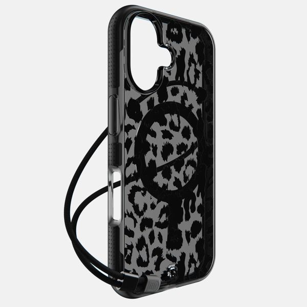 BodyGuardz Ace Pro MagSafe Back Cover für das iPhone 16 - Black Leopard