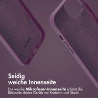 Accezz 2-in-1 Klapphülle aus Leder mit MagSafe für das iPhone 14 - Heath Purple