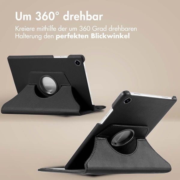 imoshion 360° drehbare Klapphülle für das Samsung Galaxy Tab A9 8.7 Zoll - Schwarz