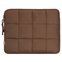 Selencia Puffy Laptop Hülle 13-14 Zoll - Laptop Sleeve - Mocha Brown