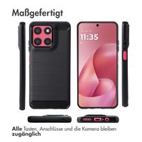 imoshion Brushed Back Cover Motorola Moto G57 Power - Schwarz