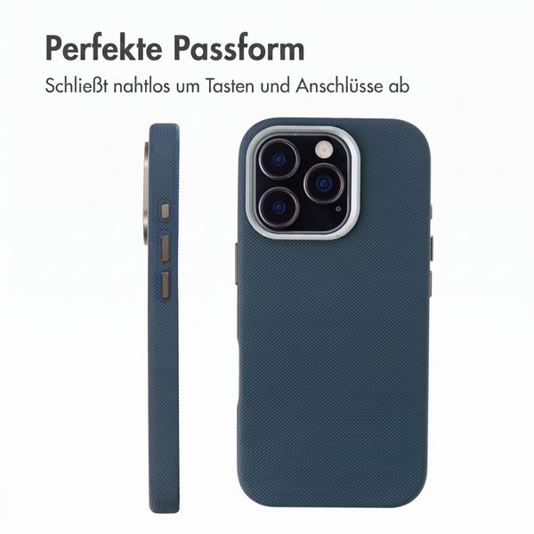 Accezz Mesh Backcover mit MagSafe Apple iPhone 16 Pro - Dunkelblau