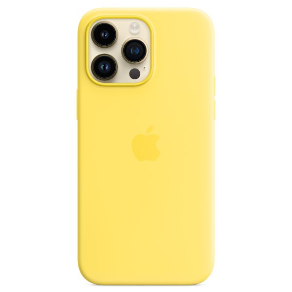 Apple Silikon-Case MagSafe für das iPhone 14 Pro Max - Canary Yellow