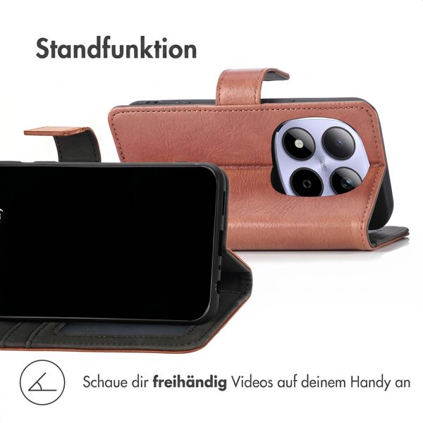 imoshion Luxuriöse Klapphülle Xiaomi Redmi Note 15 Pro (4G) - Braun