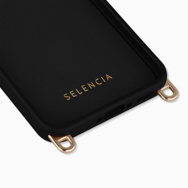 Selencia Rivièra Backcover mit MagSafe mit abnehmbaren Haken Samsung Galaxy A36 / A56 - Velvet Black