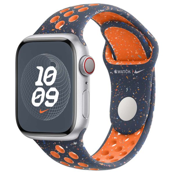 Apple Nike Sport Band für die Apple Watch Series 1 bis 9 / SE (38/40/41 mm) | Series 10 (42 mm) - Größe M/L - Blue Flame