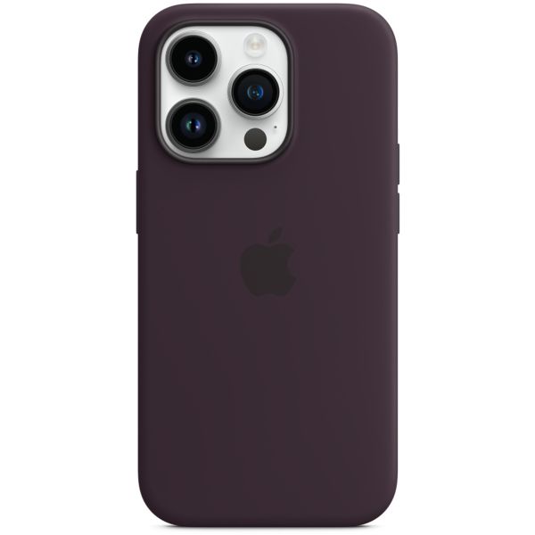 Apple Silikon-Case MagSafe für das iPhone 14 Pro - Elderberry