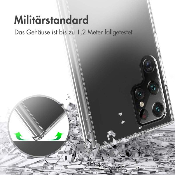 Accezz Xtreme Impact Case für das Samsung Galaxy S22 Ultra - Transparent