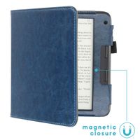 imoshion Vegan Leather Klapphülle für das Kobo Libra 2 / Tolino Vision 6 - Dunkelblau