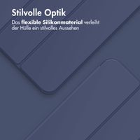 Accezz Smarte Klapphülle aus Silikon Apple iPad 11 (2025) 11 Zoll A16 / iPad 10 (2022) 10.9 Zoll - Dunkelblau