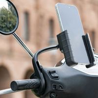 Lampa Smart Scooter Grip - Telefonhalter Motorroller - Spiegel- und Windschutzscheibenbefestigung - Schwarz