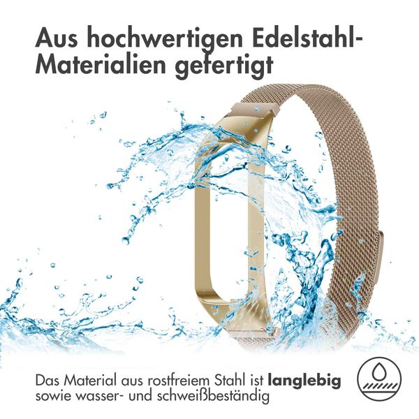 imoshion Mailändische Magnetarmband für das Samsung Galaxy Fit 2 - Champagner Gold