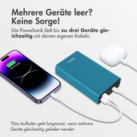 imoshion Ultra Series Aluminium | Powerbank 20.000 mAh - Schnellladen bis 33W - Petrol Green