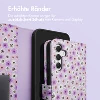 imoshion ﻿Design Klapphülle für das Samsung Galaxy A54 (5G) - Purple Flowers