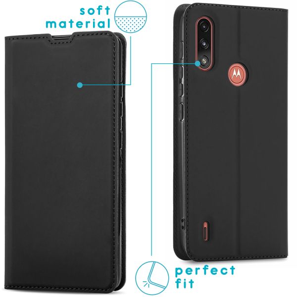 imoshion Slim Folio Klapphülle Motorola Moto E7i Power - Schwarz