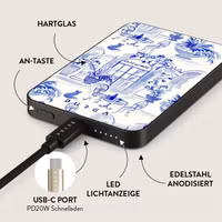 Burga Magnetische Powerbank 5.000 mAh - MagSafe und Qi2 - Sobremesa / Gunmetal