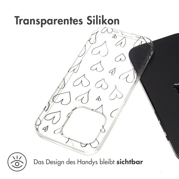 imoshion Design Hülle Apple iPhone 15 Pro - Hearts