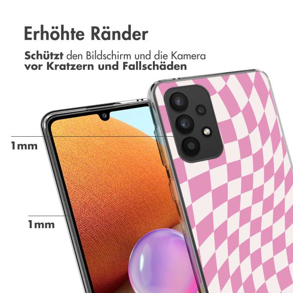 imoshion Design Hülle für das Samsung Galaxy A33 - Retro Pink Check