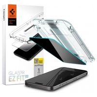 Spigen EZ Fit GLAS.tR mit Installation Tray - Privacy Glass - 1er Pack Apple iPhone 15 Pro