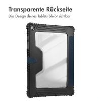 Accezz Rugged Trifold Klapphülle Samsung Galaxy Tab A9 Plus - Dunkelblau