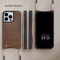 Selencia Nova HandyHülle mit Kordel und Kartenhalter Apple iPhone 13 Pro - Mocha Brown