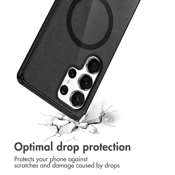 imoshion Sparkle Back Cover mit MagSafe Samsung Galaxy S24 Ultra - Glitter Schwarz