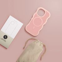 Selencia Wavy Backcover mit MagSafe Apple iPhone 16 Pro - Soft Pink