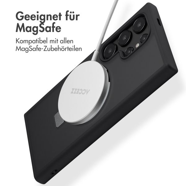 Accezz Ring Stand Backcover mit MagSafe Samsung Galaxy S24 Ultra - Schwarz