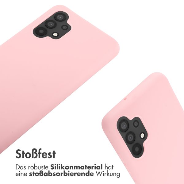 imoshion Silikonhülle mit Band für das Samsung Galaxy A32 (4G) - Rosa