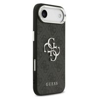 Guess 4G Metal Logo Back Cover Apple iPhone Air - Silver Edge - Black
