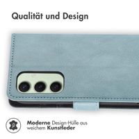 imoshion Luxuriöse Klapphülle Samsung Galaxy S24 FE - Hellblau