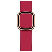 Apple Leather Band Modern Buckle für die Apple Watch Series 1-9 / SE - 38/40/41 mm / Series 10 - 42 mm - Größe S - Raspberry